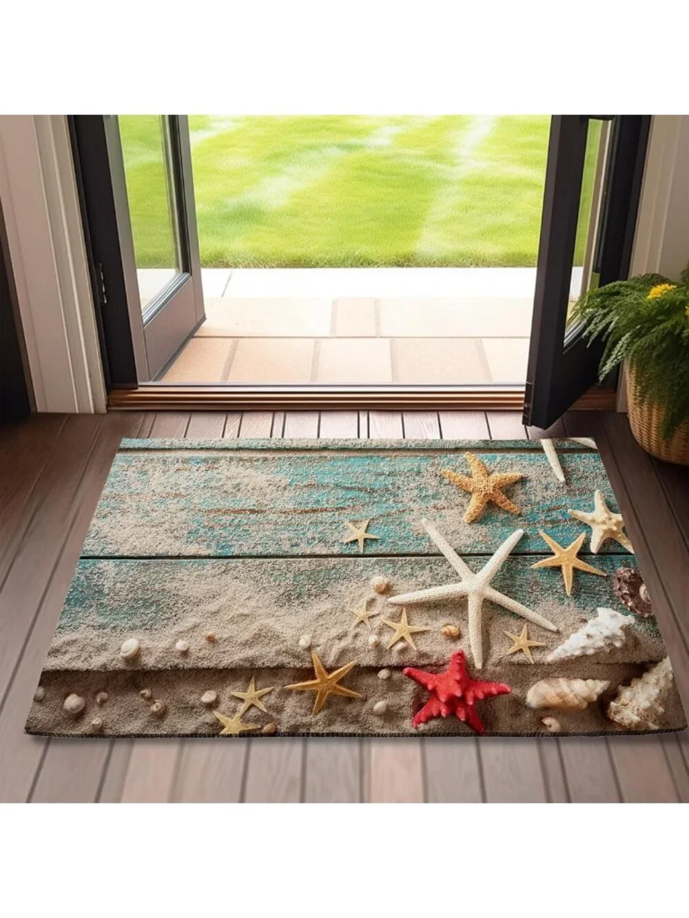 Beach Seashell Starfish Doormat 17